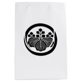 Paulownia mit 5-3 Blüten im Kreis Mittlere Geschenktüte (Vorderseite)