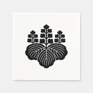 Paulownia mit 5-7 Blüten Serviette