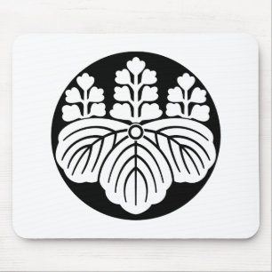 Paulownie mit 5&7 Blüten in Reiskuchen Mousepad