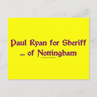 PaulRyanSheriff Postkarte