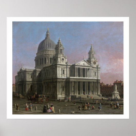 Paul's Cathedral, 1754 (Öl auf Leinwand) Poster (Vorne)
