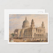 Paul's Cathedral in London, England, Vintag Postkarte (Vorne/Hinten)