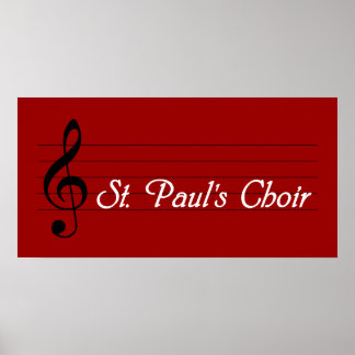 Paul's Choir Poster