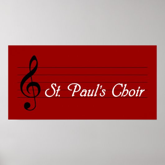 Paul's Choir Poster (Vorne)