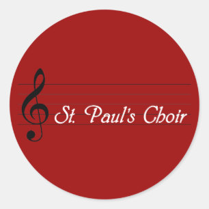 Paul's Choir Runder Aufkleber
