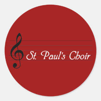 Paul's Choir Runder Aufkleber