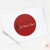 Paul's Choir Runder Aufkleber (Umschlag)