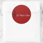 Paul's Choir Runder Aufkleber (Tasche)