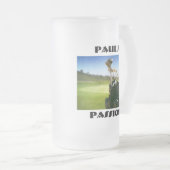 Pauls Leidenschaft (Golf)!  16oz. Stein. Mattglas Bierglas (VorderseiteRechts)