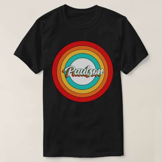 Paulson Name Shirt Vintag Paulson Circle (Design vorne)