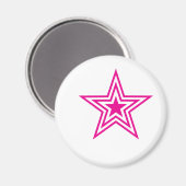 Pauly Star-Pink Magnet (Vorderseite/Rückseite)