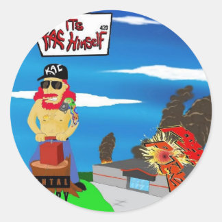 Pausativaufkleber Runder Aufkleber