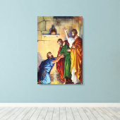 pauschal im Gefängnis bei philippenumarmten Canvas Leinwanddruck (Insitu (Holzboden))