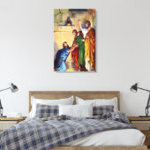 pauschal im Gefängnis bei philippenumarmten Canvas Leinwanddruck (Insitu (Schlafzimmer))