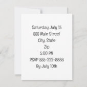 PauschalGeburtstagskarte Dankeskarte (Rückseite)