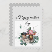 Pauschalkarte "Blumenkaffee: Muttertag" Feiertagskarte (Vorne/Hinten)