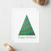 Pauschalkarte für den Ferienbaum Mitteilungskarte (Vorderseite/Rückseite Beispiel)