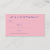 Pauschalkarte Terminkarte (Rückseite)