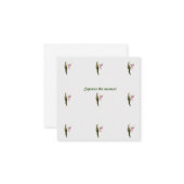 Pauschalnote Mitteilungskarte (Vorderseite/Rückseite Beispiel)