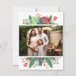 Pauschalreisekarte, Größe: 4,25" x 5,5", Papier: M Feiertagskarte