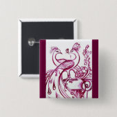 PAUSCHEN IN LIEBE Rot und Weiß Button (Vorne & Hinten)