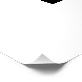 Pause benutzerdefinierte Hintergrundfarbe Poster (Ecke)