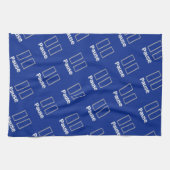 Pause Blue Kitchen Handtuch (Horizontal)