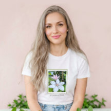 Pause Breathe Bloom Florales T-Shirt 