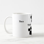 Pause, denken Sie an Ihren Weg Kaffeetasse (Links)