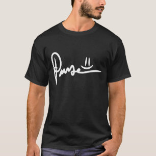 Pause Emoji White Typografie T-Shirt