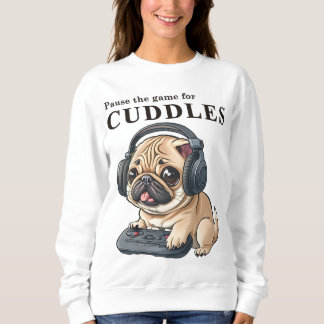 Pause für Cuddle - Niedlicher Spieler DOG Female Sweatshirt