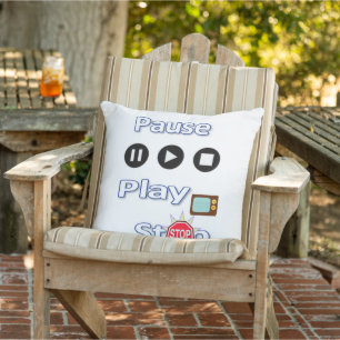 Pause für die Wiedergabe von Thread-Pillow Kissen