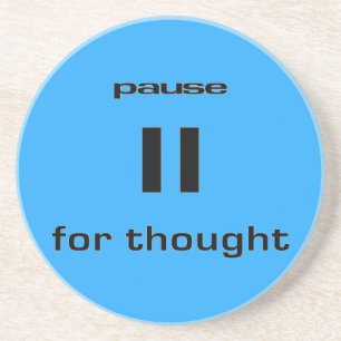 Pause für gedachte Geek Sinn für Spaß-IT-Mitarbeit Untersetzer