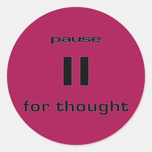 Pause für gedankengeek Sinn für Spaß-IT-Mitarbeite Runder Aufkleber (Vorderseite)