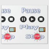 Pause für glänzendes Papier, anhalten Geschenkpapier (Flach)