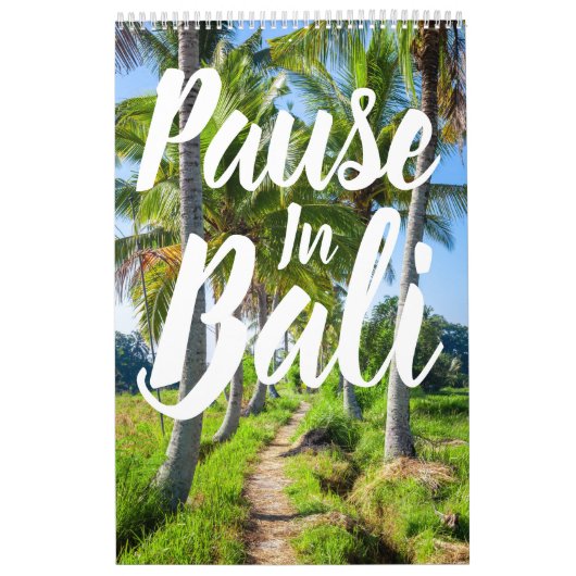 Pause in Bali Kalender (Titelbild)