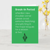 Pause in der Zeit eines lustigen Schulteraustausch Karte (Gelbe Blume)