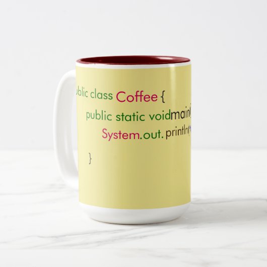 Pause-Kaffeetasse - Geschenke für Programmierer Zweifarbige Tasse (Vorderseite Links)