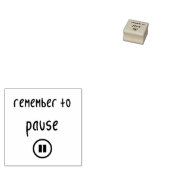 "Pause"-Kautschuk-Briefmarke Gummistempel (Stempel)
