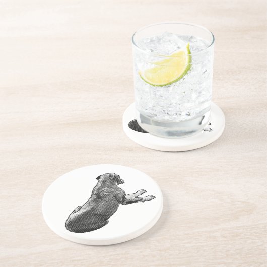 Pause neben einem Blick Getränkeuntersetzer (Seite)