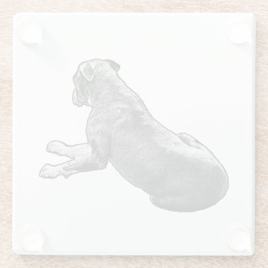 Pause neben einem Blick Glasuntersetzer (Rückseite)