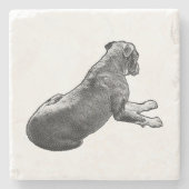 Pause neben einem Blick Steinuntersetzer (Vorderseite)