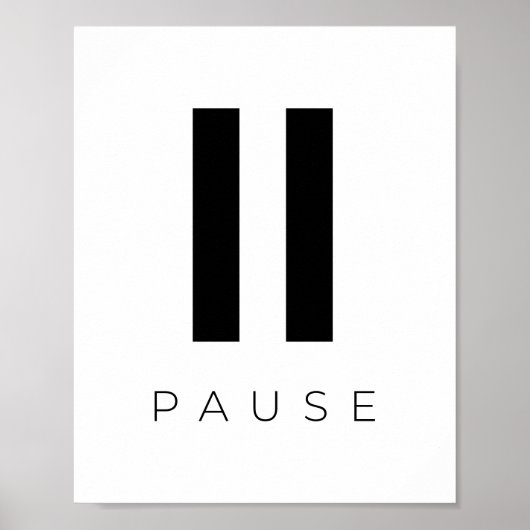 Pause Poster (Vorne)