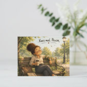 Pause Postkarte (Stehend Vorderseite)