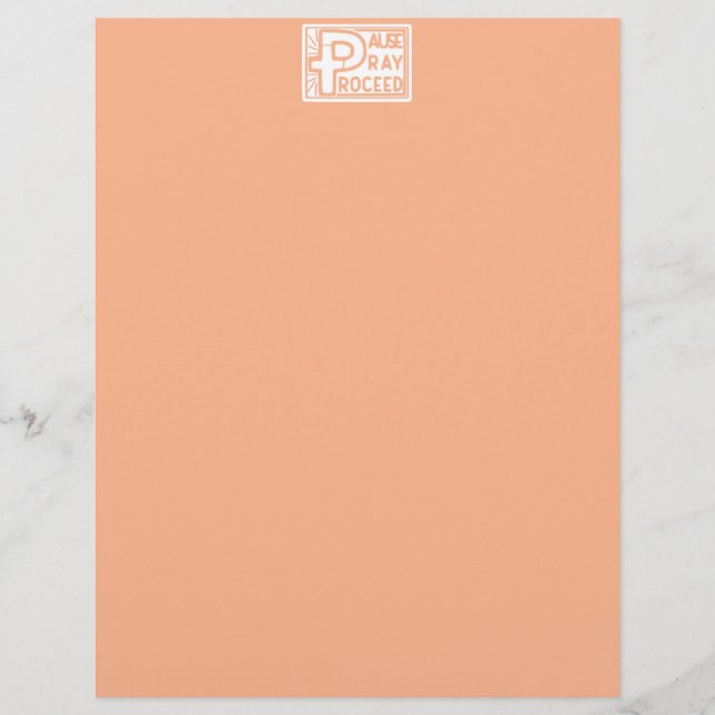 PAUSE PRAY PROCEED (Vorderseite)