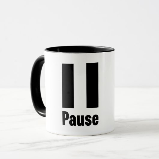Pause Tasse (Vorderseite Links)