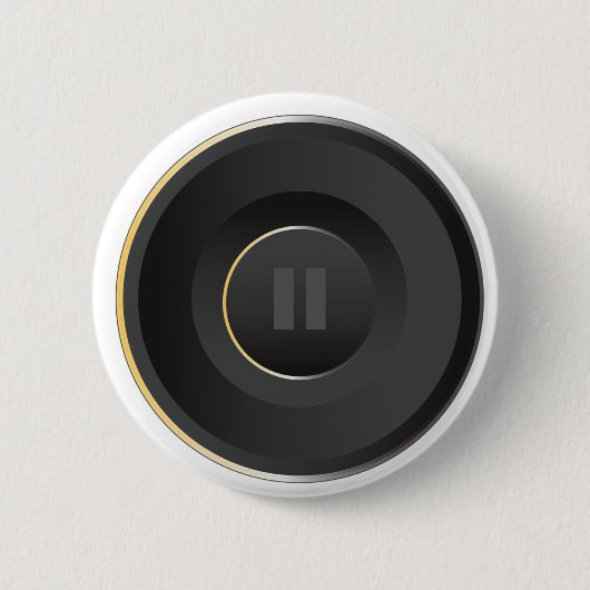 Pause-Taste & Button: Gemütlich Button (Vorderseite)