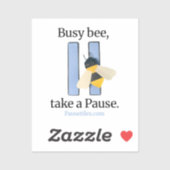 Pause Tiles "Busy Bee" App Icon Sticker  (Blatt)