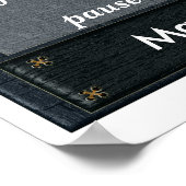 Pause und Reflektieren - Poster-Zitat Poster (Ecke)