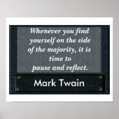 Pause und Reflektieren - Poster-Zitat Poster (Vorne)